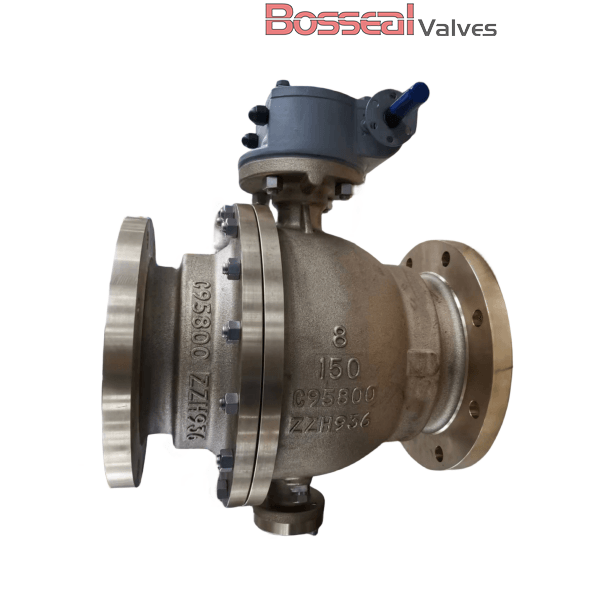 2-Piece Bronze Ball Valves, BS 5351, C95800, 2-1/2 IN, CL300