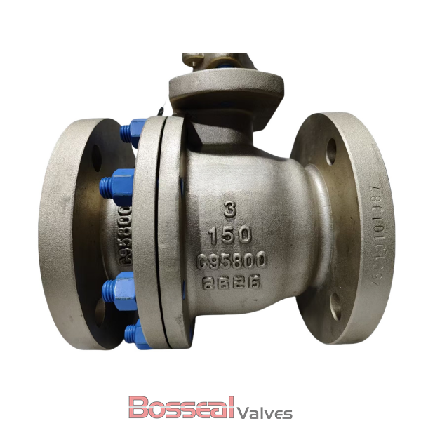 2pcs Flanged Ball Valves, API 6D, B148 C95800, 18 IN, CL300