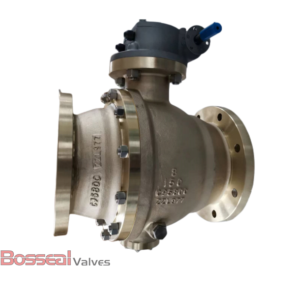 ASTM B148 C95800 Bronze Ball Valve, 36 Inch, 300 LB, 2PC, BB