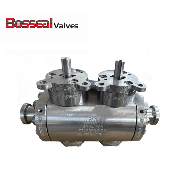 ASTM A694 F65 DBB Ball Valve, 10000 PSI, API 6D, API 6A, 3/4 Inch