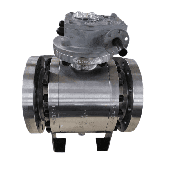 ASTM A350 LF2 DIB-1 Trunnion Ball Valve, API 6D, 6IN, 300 LB