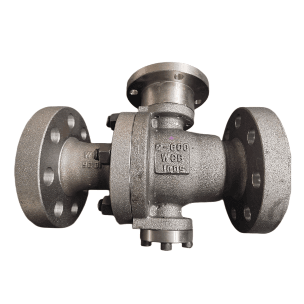 ASTM A216 WCB Two Pieces Trunnion Ball Valve, 2 Inch, 600 LB