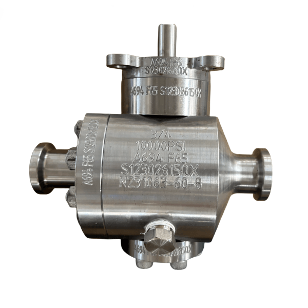 ASTM A694 F65 Ball Valve, API 6A, 6D, 3/4 Inch, 10000 PSI