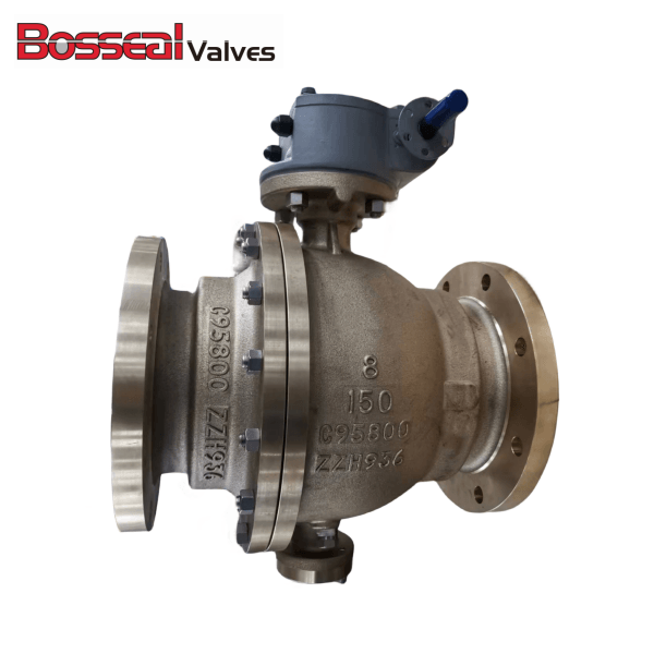 ASTM B148 C95800 Ball Valve, API 6D, 10 Inch, 150 LB, RF