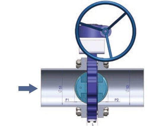 Offsets of Butterfly Valves