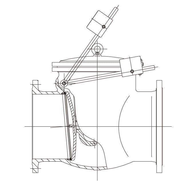 Swing Check Valve with Damping Box and Hammer