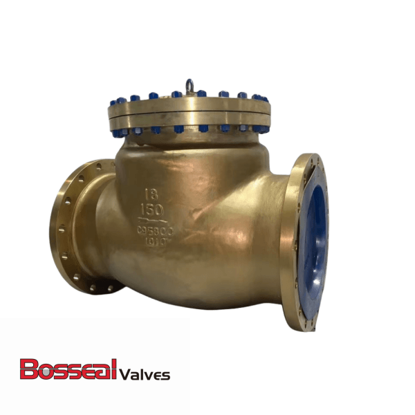 ASTM B148 C95800 Swing Check Valve, 18 IN, CL 150, API 594, RF