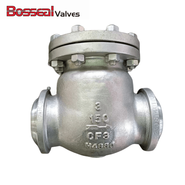 BS 1868 Swing Check Valve, 3 Inch, 150 LB, ASTM A351 CF8, BW