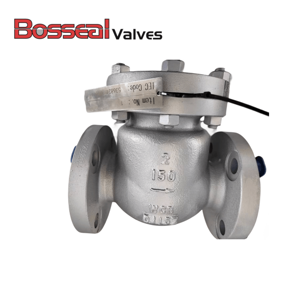 API 594 Swing Check Valve, 2 IN, 150 LB, BS 1868, A216 WCB