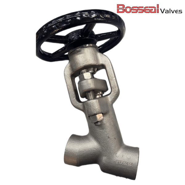 ASTM A182 F22 Y Globe Valve, 1 IN, 800 LB, ASME B16.34